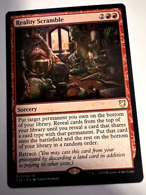 MTG Magic The Gathering Commander 2018 Reality Scramble Rare LP - Image 1 of 2