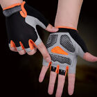 Cycling Non-Slip Breathable Bicycle Gloves Gel Pad Men Women Half Finger Glo'7H