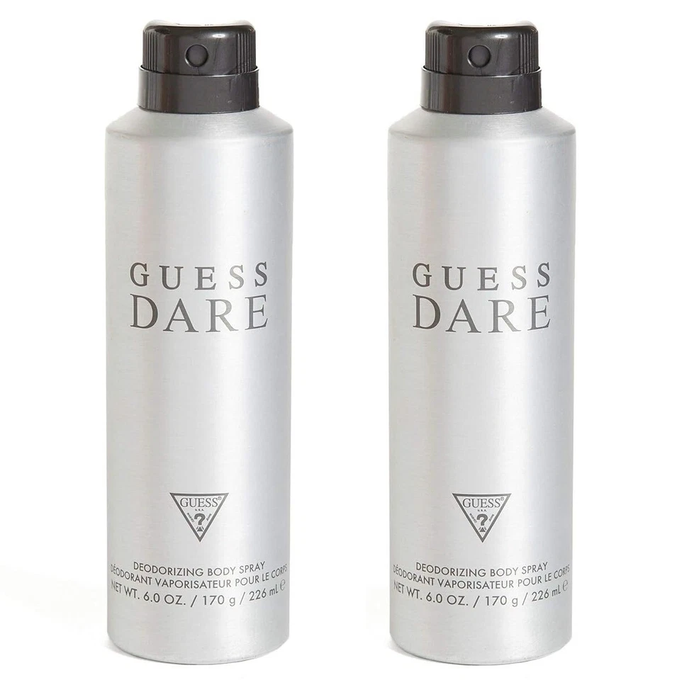 *УПАКОВКА ИЗ 2* GUESS DARE для мужчин дезодорирующий спрей для тела 6,0 унций 226 мл новый в тюбике - Изображение 1 из 1