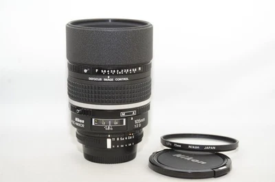Used Nikon DC NIKKOR 105mm f/2 D AF Lens FX DX DEFOCUS IMAGE CONTROL Prime Fixed - Image 1 of 4
