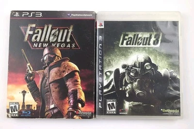 Fallout 3 + Fallout New Vegas PlayStation 3 PS3 2 Pacote de Jogos Lote Completo Na Caixa  - Imagem 1 de 4