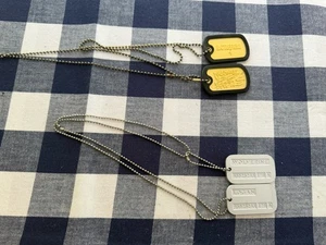 Marvel Comics X-Men Wolverine Logan Replica Cosplay Metal Dogtags Battlefield 4 - Picture 1 of 7