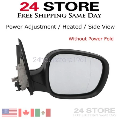 Espejo retrovisor derecho pasajero negro térmico BMW X3 2011-2014 Foto 1 de 4