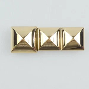 Auténtico anillo bufanda HERMES Medor para sarga de metal dorado con insecto de caja - Imagen 1 de 8