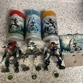 Lego Bionicle Vahki Lot Bordakh Keerakh Vorzakh Compete With Canisters Inst Disk