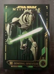 STAR WARS 2019 TOPPS MASTERWORK #72 GENERAL GRIEVOUS GREEN PARALLEL #'D 80/99 - Picture 1 of 2