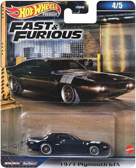 1971 Plymouth GTX Fast & Furious 1:64 Scale Model - Hot Wheels HNW46-956B - Image 1 of 1