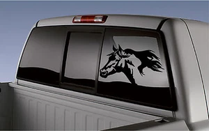 Pferdekopf Pferdeanhänger LKW Fenster Wohnmobil Camper Aufkleber Sticker 8x11,5 - Bild 1 von 2