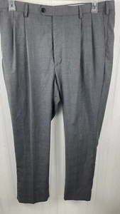 Pantalones de vestir Daniel Cremieux para hombre exclusivos gris pierna recta talla 36x30 - Imagen 1 de 12