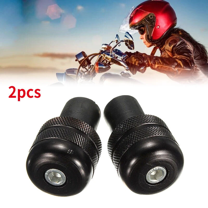 2pcs 7/8" 22mm Universal Motorcycle Bar End Caps Grips Balanced Handlebar Plugs - image 1 of 4