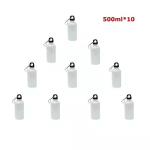 10pcs 500ml Travel Space Cup Heat Transfer Blank Coated Aluminum Sports Kettle - Picture 1 of 5