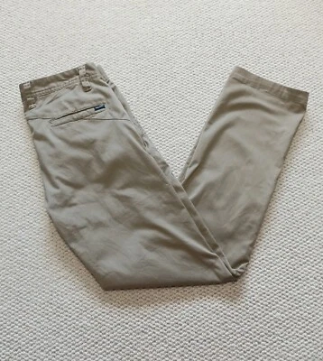 VOLCOM Men's Chino Pants Size 30 Beige Zip Fly Button Pockets Belt Loops Skate - Image 1 of 4