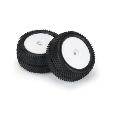 Losi Mini-B 2.0 Prism Mounted Rear Tires w/White Wheels 2pcs Pro-Line 8297-13 - Image 1 of 2