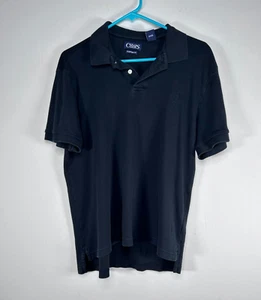 Chaps Polo Shirt Top Boys Youth Large Custom Fit Navy Blue Preppy Casual - Picture 1 of 9