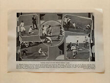 World Series Game 2 Babe Ruth Lou Gehrig Kiki Cuyler 1932 Baseball 4X6 Picture