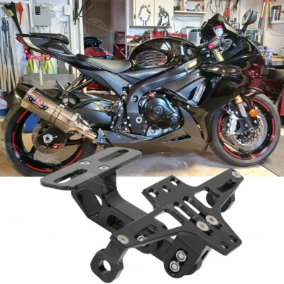 Motorcycle License Plate Tail Tidy Fender Holder LED For Suzuki GSXR1000/750/600 - Image 1 of 4