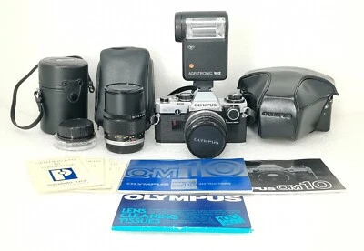 Olympus Om 10 kit con manual adapter obiettivi certificato di garanzia e manuale - Immagine 1 di 4
