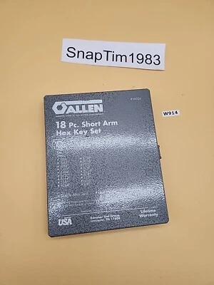 hollo chrome/allen 18 pieces short arm Hex Key  set #56026  - Image 1 of 4