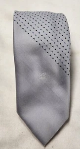 GIvenchy Gentleman Paris Vintage Men's Tie Blue with Diagonal Stripes. Polyester - Picture 1 of 5