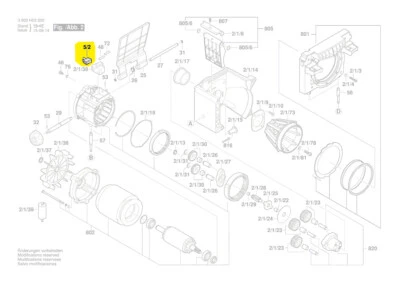 BOSCH Ersatzteil Schalter 2609003145 zu ATX 23 25 22D Wippschalter EinAus  - Bild 1 von 2