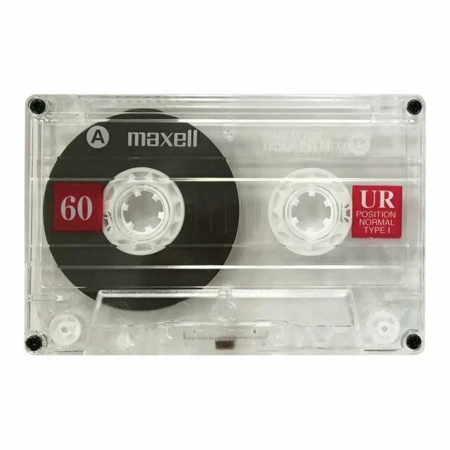 Maxell UR60 Audio Cassette Tapes - 60 Minute, Normal Bias