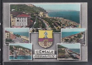 Cartolina Ceriale Riviera delle Palme VEDUTINE STEMMA GB1567 - Picture 1 of 2