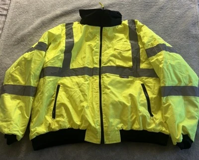 Majestic Hi-vis Safety Winter Coat With Hood 4xl - Image 1 of 4