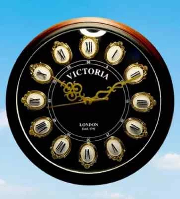 Home & Office Decor 12" Vintage Antique Style Wooden Handmade Wall Clock - Image 1 of 4