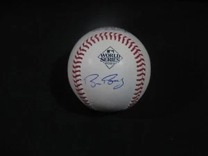 BRUCE BOCHY SIGNED RAWLINGS Official 2023 WORLD SERIES BASEBALL BAS Rangers PROF - Picture 1 of 5