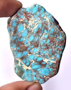 Piedra preciosa suelta losa áspera azul natural Arizona turquesa 134,50 quilates sin tratar - Imagen 1 de 5