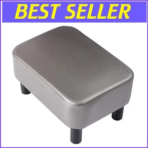 Lightweight 16.54" Rectangular Ottoman Stool with Padded Seat for Versatile Use - Picture 1 of 9