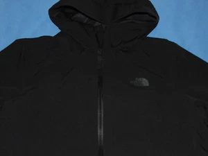 NEW WOMEN'S NORTH FACE DRYVENT BLACK HOODED SOFT SHELL JACKET LARGE G&R - Picture 1 of 5