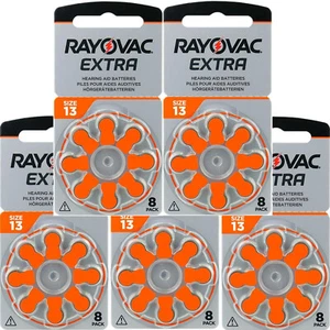 40 x RAYOVAC 13 DA13 A13 ORANGE Hearing Aid Batteries ZA13 13au AC13E ME8Z L13Z - Picture 1 of 3