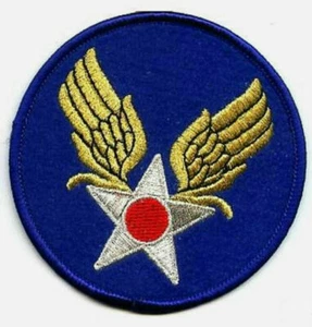 USAAF ARMY AIR FORCE INSIGNIA COLLECTIONS: WWII VINTAGE INSIGNIA PATCH (iron-on) - Picture 1 of 12