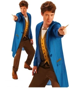 Erwachsene Herren Offiziell NEWT DELUXE Scamander Phantastische Tierwesen Kostüm Buch Woche - Bild 1 von 2