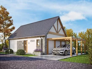 Ganzjähriges Modulhaus 52m2 / 64m2 XS64 Hausformator BESTPREIS - Bild 1 von 7