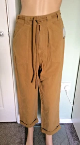 Free People Lights Down Straight Leg Roll Hem Freizeithose - Gold - XS - Bild 1 von 8