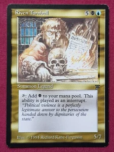Magic The Gathering LEGENDS RIVEN TURNBULL black/blue card MTG - Picture 1 of 2