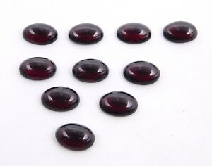 10X14 MM Oval Natural Garnet Cab Lot Loose Gemstone For jewelry Stone P-930