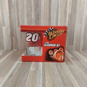 Tony Stewart #20 ~ 4 piezas conjunto de cristalería de Winners Circle Nascar 2008 - Imagen 1 de 10
