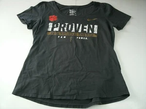 Nike Mujer Talla Grande Gráfico Clemson Fútbol Camiseta Manga Corta Color Negro - Imagen 1 de 4