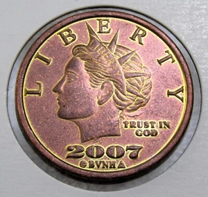 2007 NORFED Liberty 1 oncia Tondo in rame (A11) - Foto 1 di 2