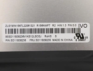 Lenovo FRU 5D11B38235 P/N SD11B38236 Touch 40pin FHD 1920x1080 IPS LCD Screen - Picture 1 of 8
