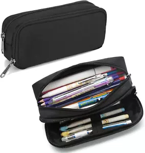 Pencil Case Large Capacity Pencil Pouch Aesthetic Pen Bag Office Stationery Orga - Picture 1 of 12