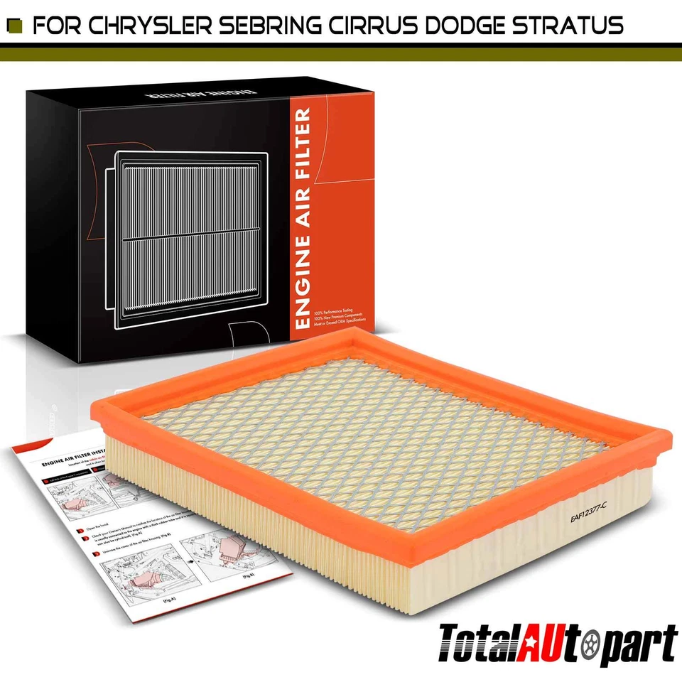 Filtro de aire del motor para Chrysler Sebring 1996-2000 Cirrus Dodge Stratus Plymouth Foto 1 de 4