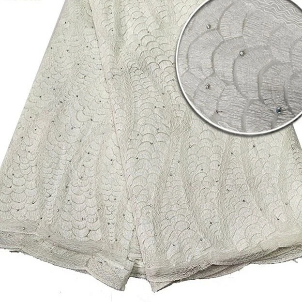 African lace fabric 5 yards - Image 1 of 1