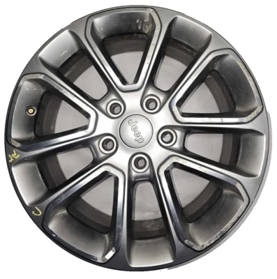 14 15 16 JEEP GRAND CHEROKEE Wheel 18X8 5 DBLE SPKE POLISHED W/ PAINTED POCKETS - Изображение 1 из 4