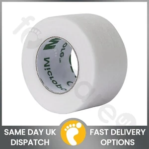 3M MICROPORE Latex Free SURGICAL TAPE 2.5cm x 9.1 Meter Medical Tape - x1 Roll - Picture 1 of 4