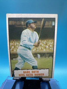 1961 Topps - Baseball Thrills Babe Ruth #401 A33 - Foto 1 di 2