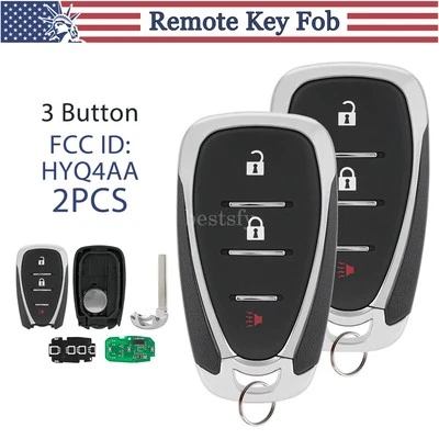 2 controles remotos inteligentes de entrada sin llave para Chevrolet Equinox 2017-2020 llavero 3B HYQ4AA Foto 1 de 4